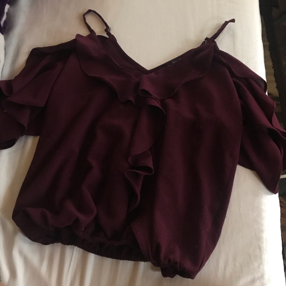 Burgundy tank top